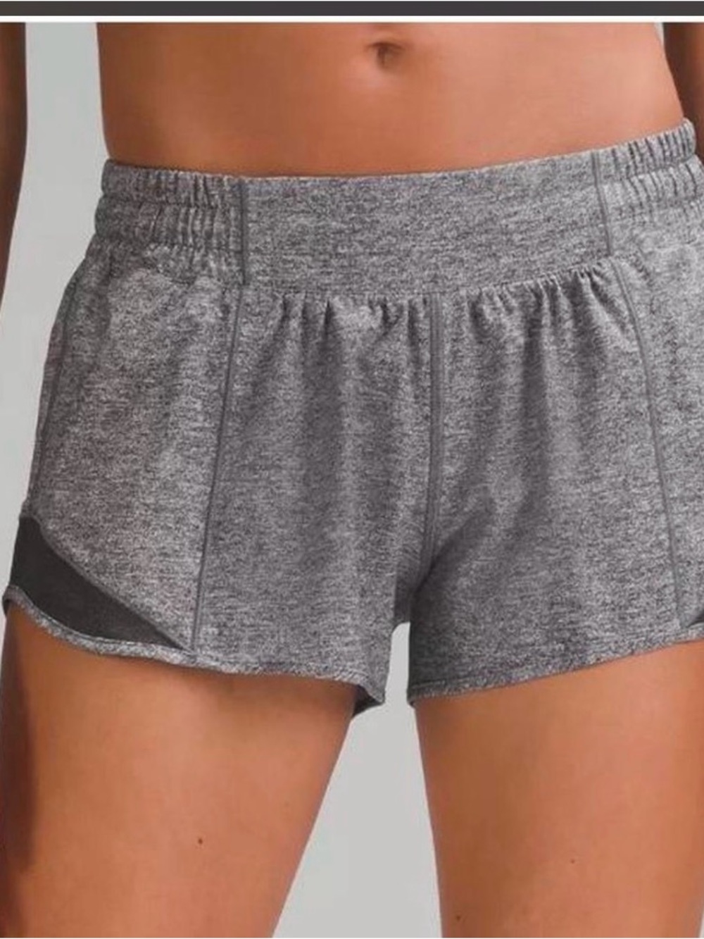 Lululemon Hotty Hot High-Rise Lined Short 2.5” inseam Lr Size 8 Gray EXCELLENT ✅
